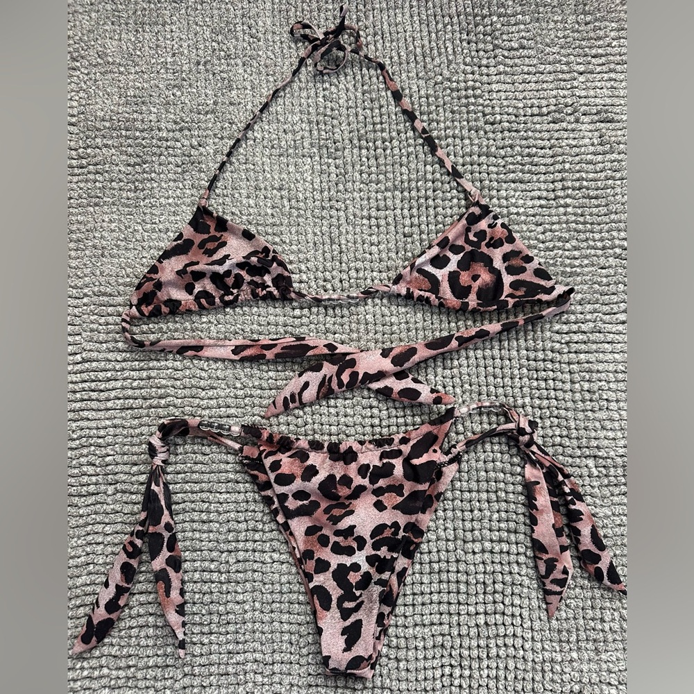 The Tropical Society Leopard Print Bikini Set